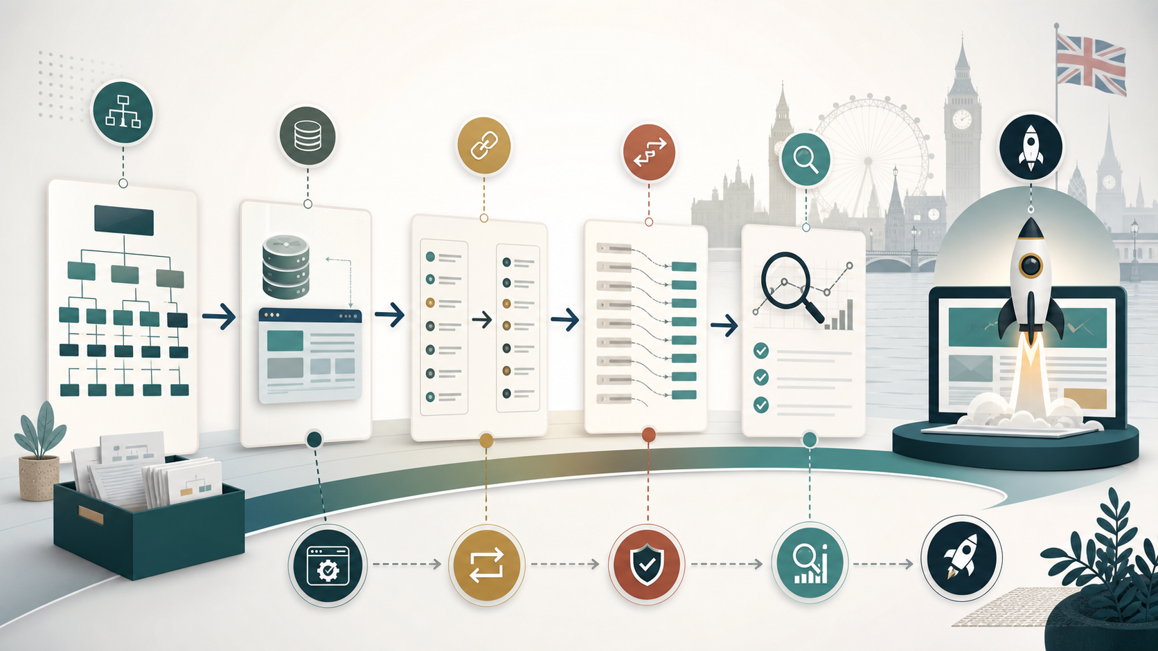 SEO migration workflow for a website redesign launch